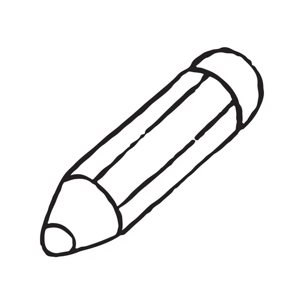 Icône Gribouillage Stockage Crayon Illustration Vectorielle — Image vectorielle