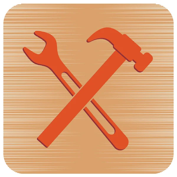 Hydraulika Pracy Symbol Ikonę Ilustracja Wektorowa — Wektor stockowy