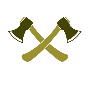 Balta simgesi. Balta simgesi. Düz vektör illustratio