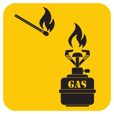 Kamp simge vektör soba. Vektör çizim