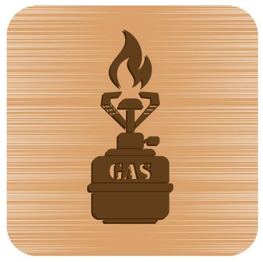 Kamp simge vektör soba. Vektör çizim