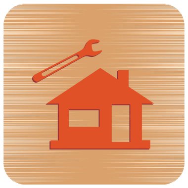 Sıhhi tesisat iş sembol simge. Vektör çizim