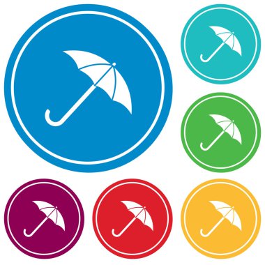 Şemsiye kroki simgesi Web, mobil ve infographics