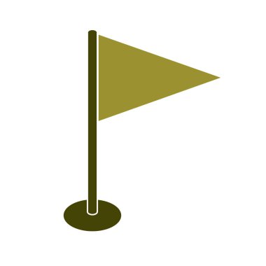 Bayrak işareti simgesi. Konum işaretçisi işaret