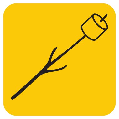 Zephyr şiş simgesini. Vektör illustratio