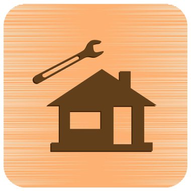 Sıhhi tesisat iş sembol simge. Vektör çizim