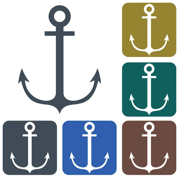 Иконка Морского Якоря Символ Знак — стоковый вектор