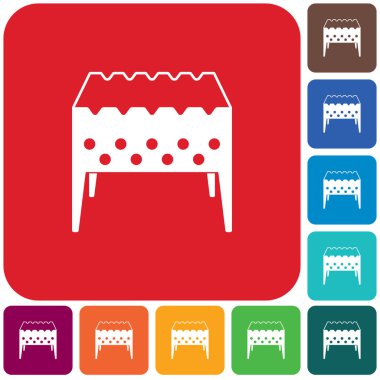 Kamp mangal şiş simgesini