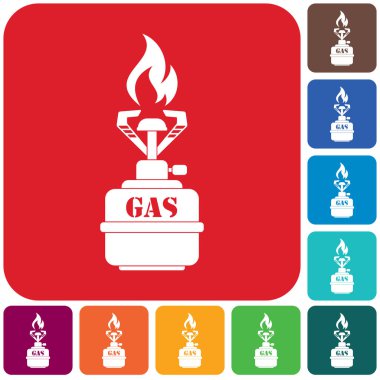 Kamp ocağı simge vektör