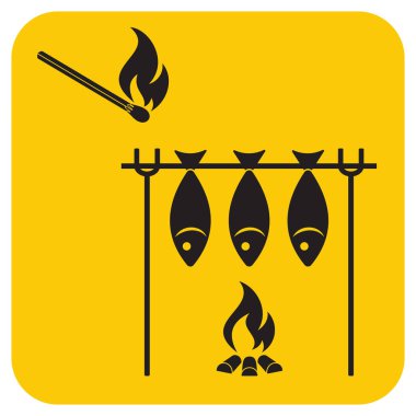 Izgara balık simgesi