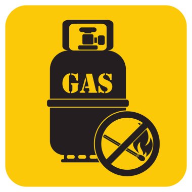 Kamp gaz şişesi simgesi