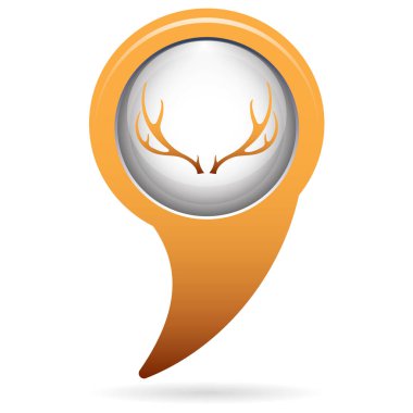 Avcılık Kulübü logo simge. Vektör illustratio