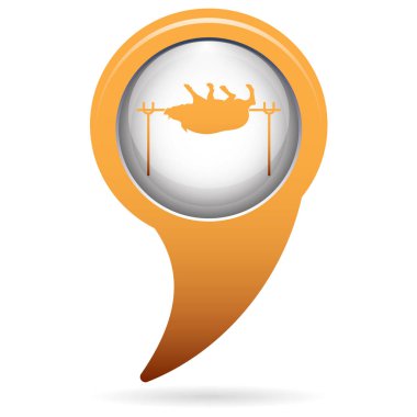 Izgara domuz simgesi. Vektör illustratio