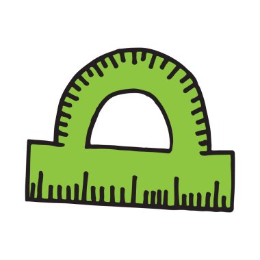 Handdrawn doodle iletki eğitim tasarım okul aracı. Vektör çizim