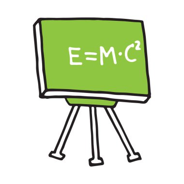 Elle çizilmiş yazı tahtası. Okula dön, simge kroki. Dekorasyon öğesi. Vektör çizim