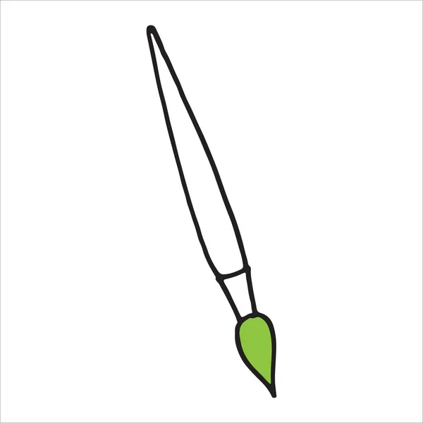 Pinselvektorsymbol Paintbrush Vektor Illustration — Stockvektor