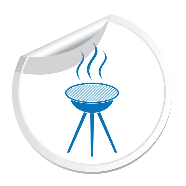 Barbecue Pictogram Vector Illustratie — Stockvector