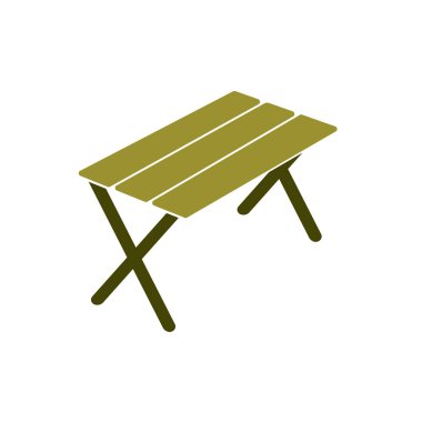 Kamp tablo simgesi. Vektör illustratio