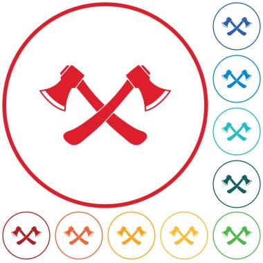 Balta simgesi. Balta simgesi. Düz vektör illustratio