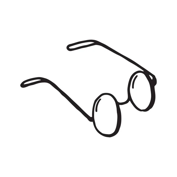 Óculos Sol Óculos Vetor Mão Desenhada Ilustração —  Vetores de Stock