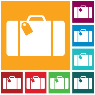 bavul seyahat etmek simge vektör illüstrasyon izole