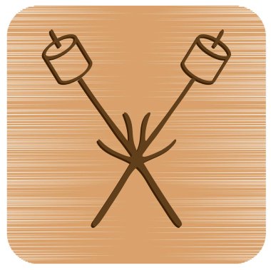 Zephyr şiş simgesini. Vektör illustratio