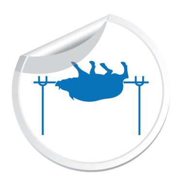 Izgara domuz simgesi. Vektör illustratio