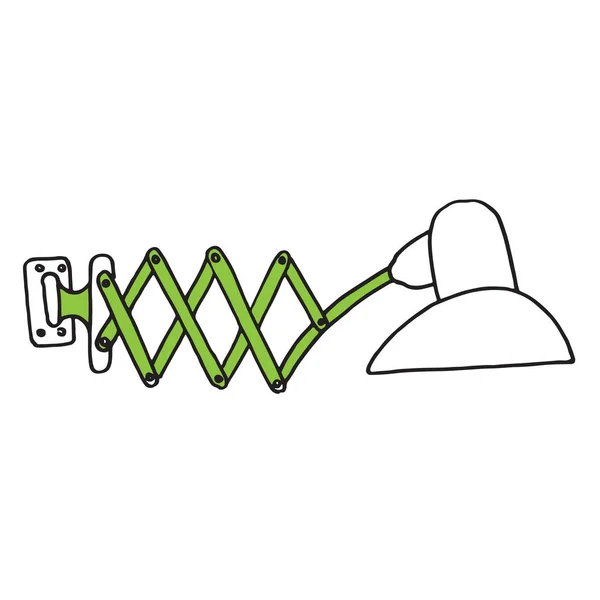 Doodle Icon Modern Wall Lamp Vector Illustration — Stock vektor