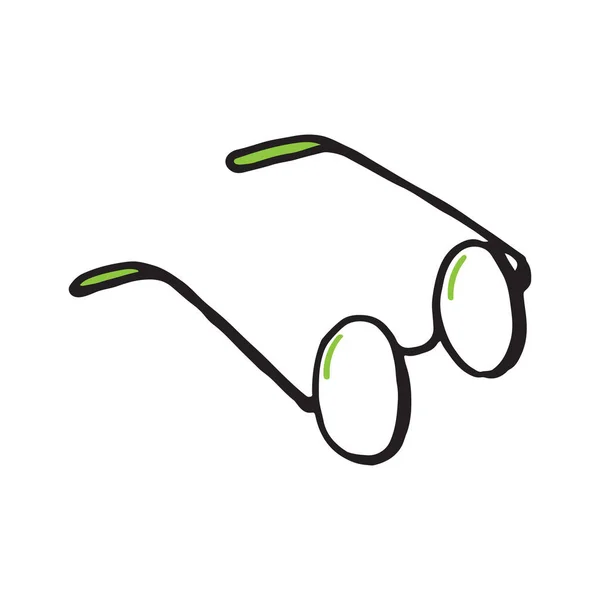 Brille Sonnenbrille Vektor Handgezeichnete Illustration — Stockvektor