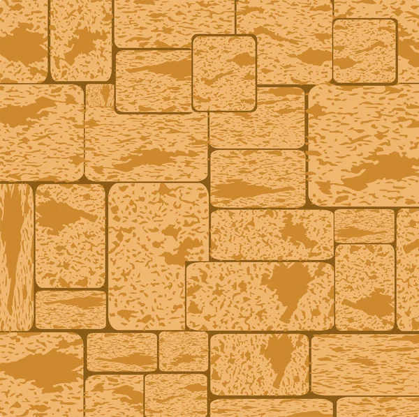 Simple Coquille Grungy Mur Briques Pierre Motif Texture Surface Fond — Image vectorielle