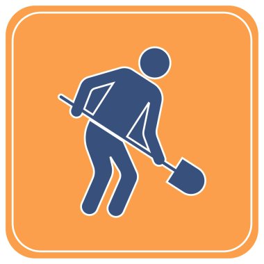 Kazıcı küreği simgesiyle