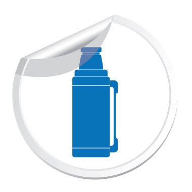 Termos konteyner simgesi, kamp ve ekipman hiking