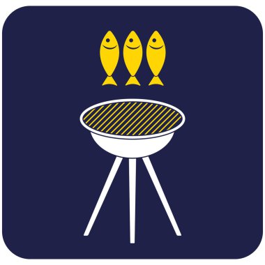 Izgara balık simgesi