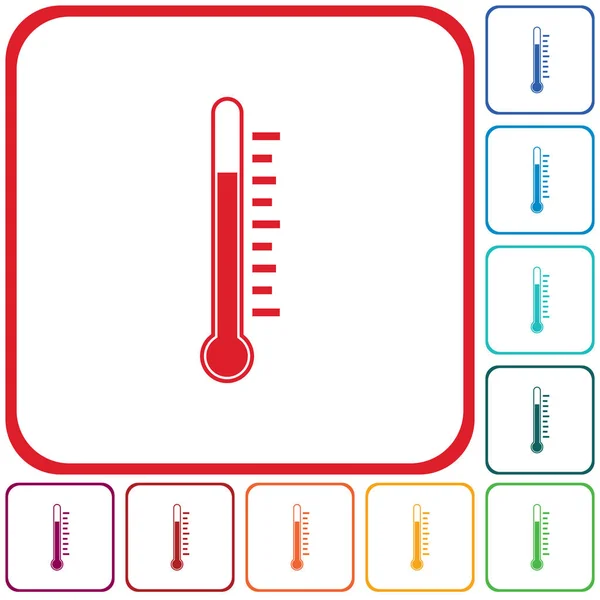 L'icône du thermomètre — Image vectorielle