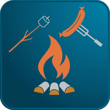 Izgara sosis ve zephyr simgesi