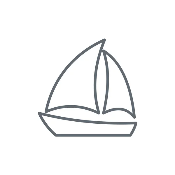 Velero icono simple — Vector de stock