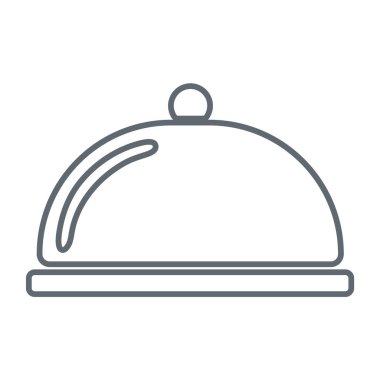 Cloche simgesi basit düz stil