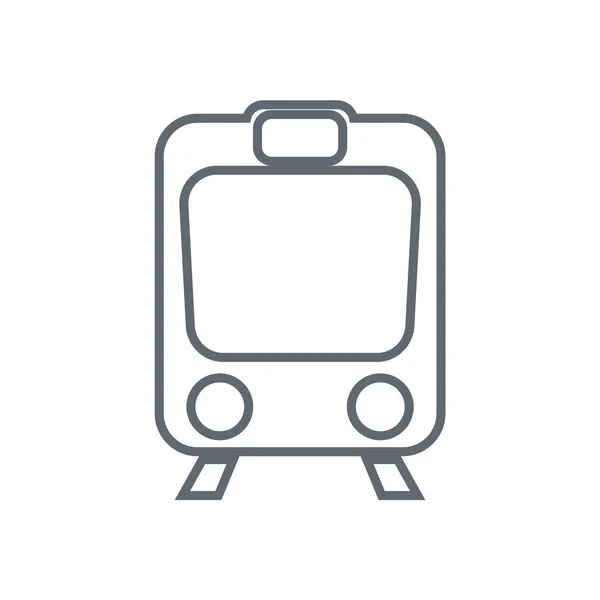 孤立的火车图标 — 图库矢量图片