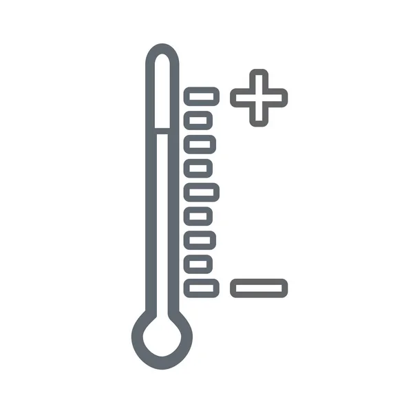 L'icona del termometro — Vettoriale Stock