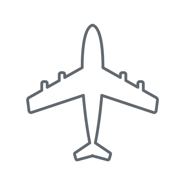Icona dell'aereo semplice — Vettoriale Stock