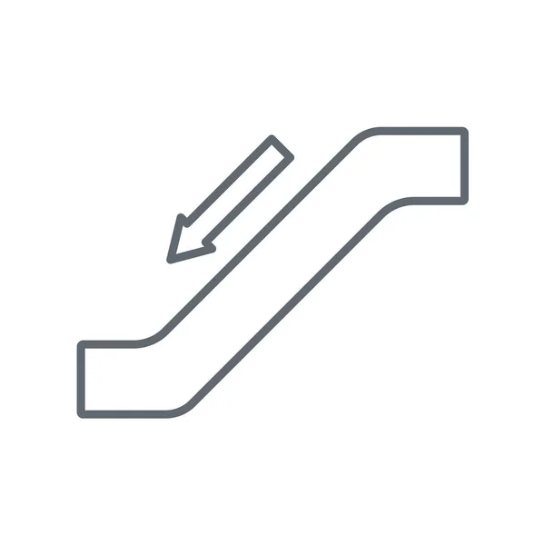 Κυλιόμενες σκάλες Σκάλα εικονίδιο — Διανυσματικό Αρχείο