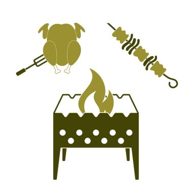 Brazier kebap ve tavuk simgesi