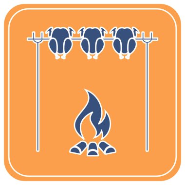 ızgara tavuk simgesi