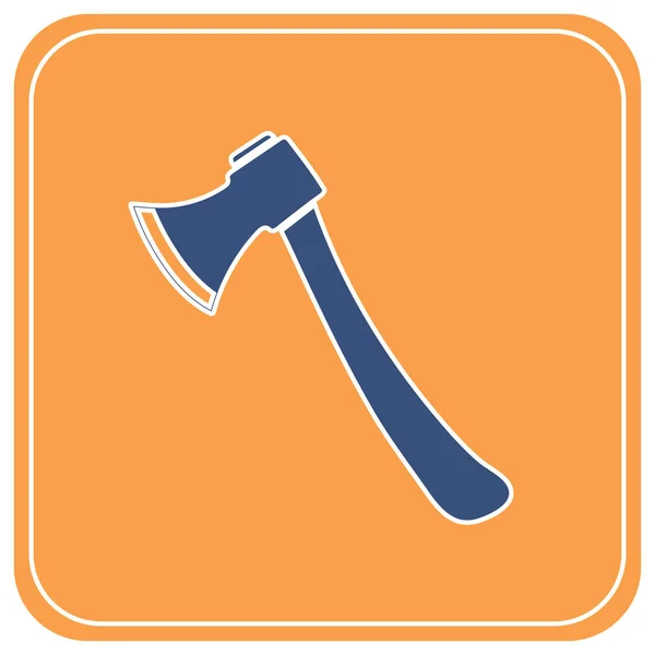 O ícone do machado. Símbolo de machado — Vetor de Stock