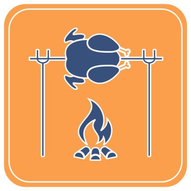 ızgara tavuk simgesi