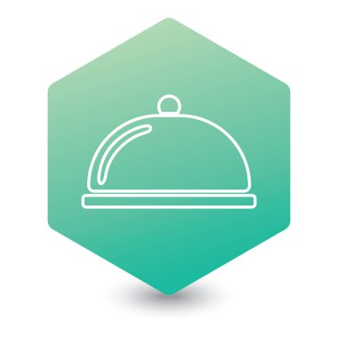 Cloche simgesi basit düz stil