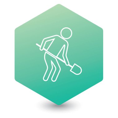 Kazıcı küreği simgesiyle