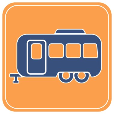 Kamp karavan simgesi