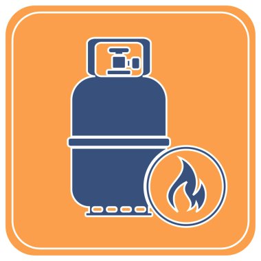 Kamp gaz şişesi simgesi