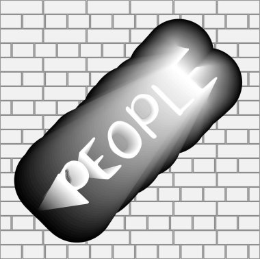 Yazı meme. Kartpostal ve poster için